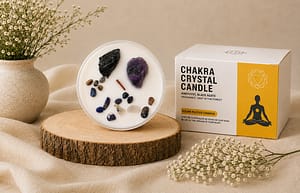Chakra Crystal Candle – Solar Plexus Chakra