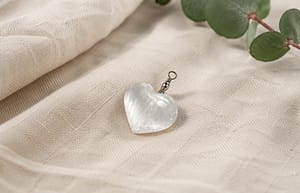 Selenite Heart Pendant
