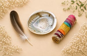 Smudging Set - 7 Chakra Rose Petals