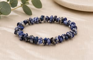 Gem Chip Stone Bracelet - Sodalite