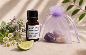 Essential Oil Blend & Crystals Set - Sleep Serenity