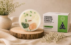 Chakra Crystal Candle – Heart Chakra