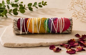 Smudge Stick - 7 Chakra Rose Petals (10cm)