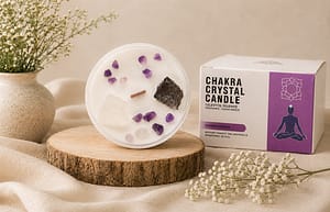 Chakra Crystal Candle – Crown Chakra