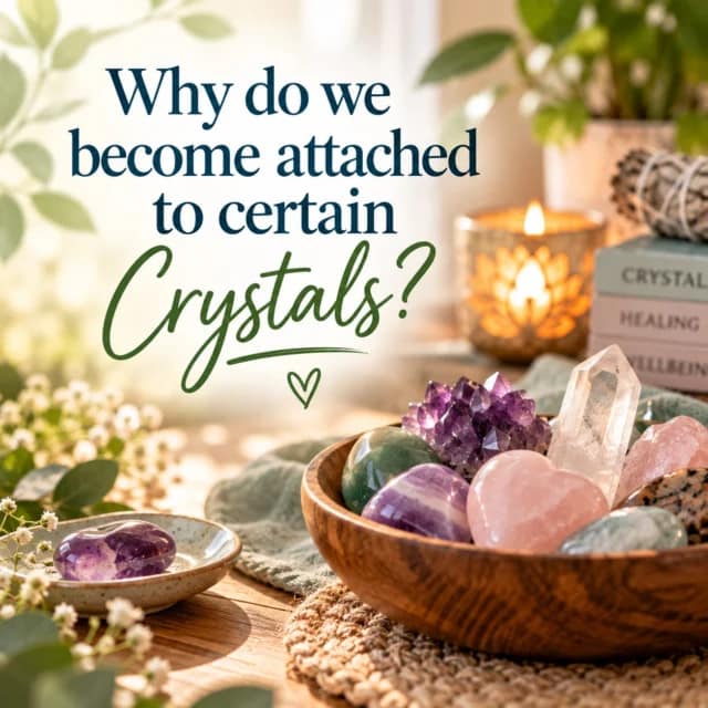 Why do we become attached to certain crystals?

Sometimes it’s actually quite simple.

We might associate a crystal with a particular time in our lives, a feeling, a person or something we were going through when we found it.

We might love its colour, shape or texture - or simply enjoy having it nearby.

For some people, there’s also a spiritual meaning attached to particular crystals and what they represent.

So our connection with a crystal can be a mixture of meaning, memory, personal preference and belief.

There’s no right or wrong reason to be drawn to one.

Sometimes you just know you like a particular crystal. 

Is there a crystal you always seem to come back to?
