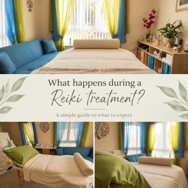 What actually happens during a Reiki treatment?

If you’ve never experienced Reiki before, you might have a few questions.

What happens when you arrive?
Do you lie down?
What do you actually do during the treatment?
And what happens afterwards?

There’s no need to know anything about Reiki beforehand.

A session starts with a conversation about how you’re feeling and what you’d like from the session. You’ll then get comfortable on the treatment bed, fully clothed, and I’ll explain what will happen before we begin.

The Reiki treatment itself is a quiet, relaxing experience. I use a combination of hands-on and hands-above-the-body positions, depending on the treatment and what feels appropriate.

At the end, there’s time to come round, have a chat and talk about how you found the experience.

And if you're completely new to Reiki, that's absolutely fine — I'll talk you through everything.

If you’d like to understand a little more about Reiki before deciding whether it’s for you, there’s also more information on my website.

www.harrogateholistichealing.com